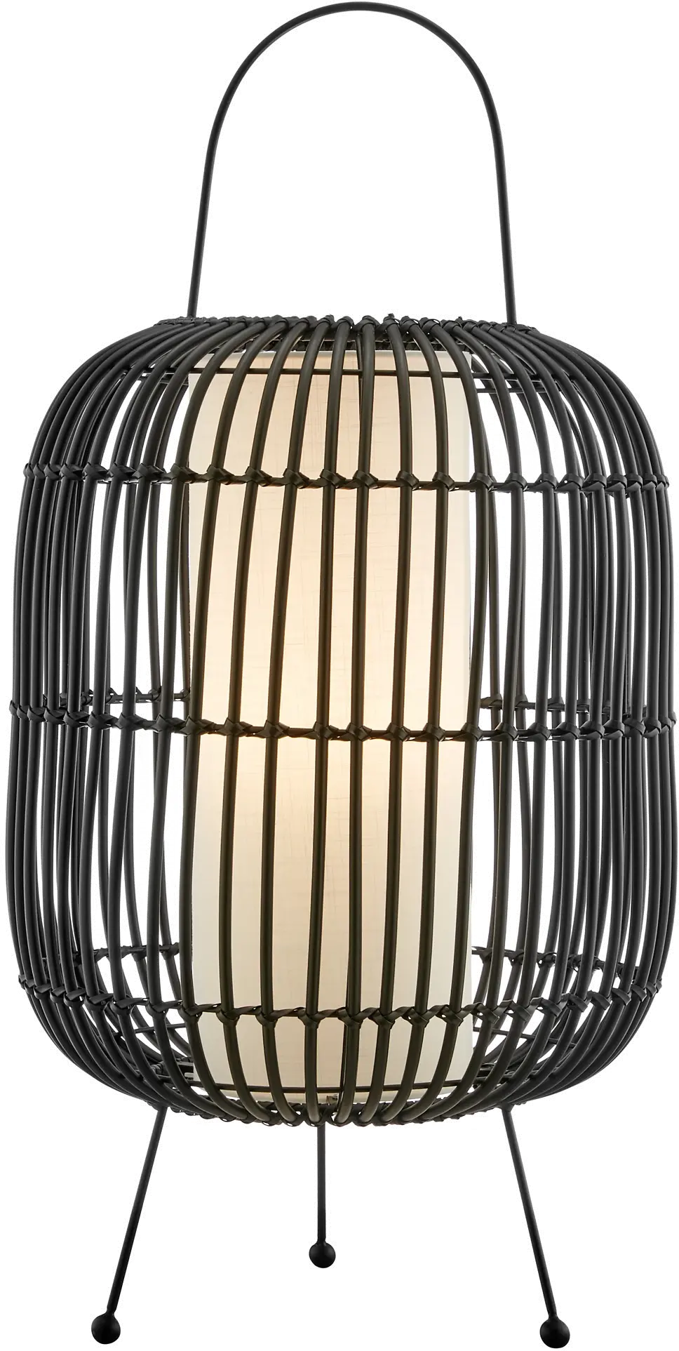Bree Black Outdoor Cordless Table Lamp with Rechargeable Bulb-2