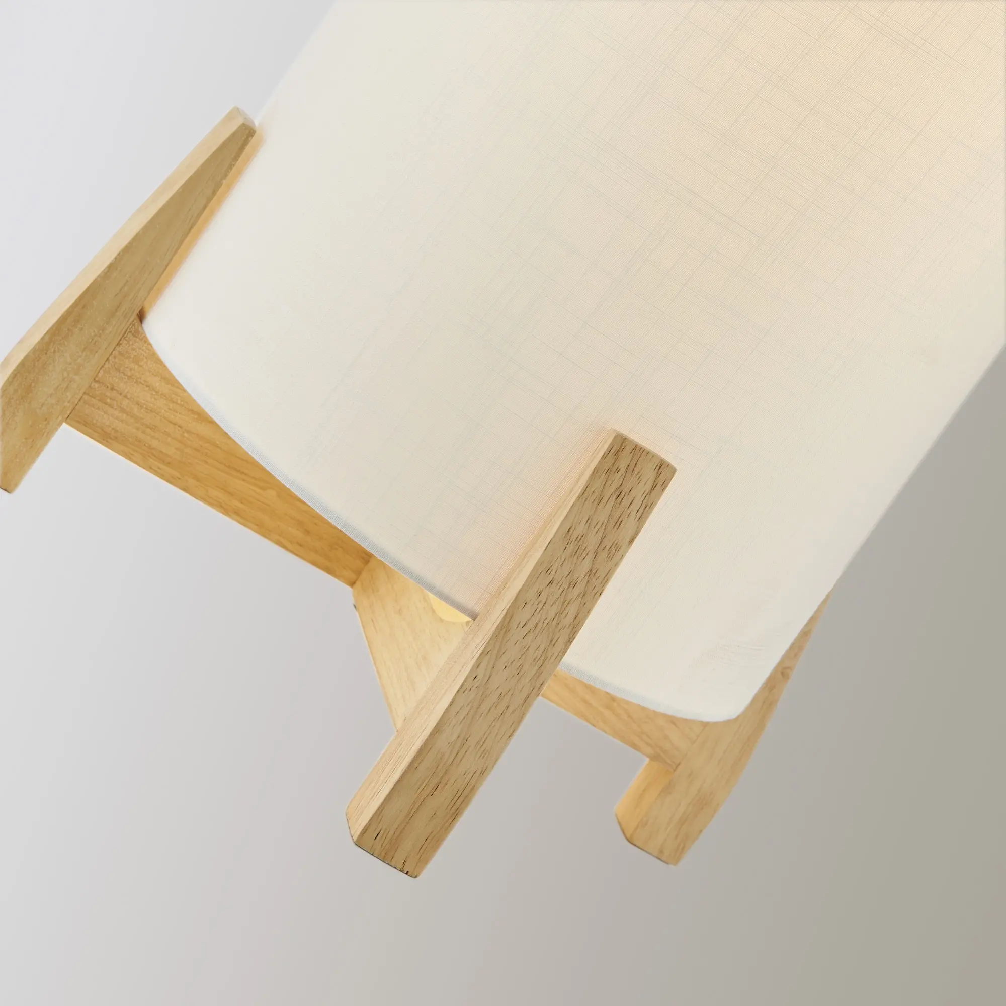 Hayes White and Wood Outdoor Cordless Table Lamp with Rechargeable Bulb-3