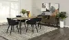 Testa Black 5 Piece Dining Room Set