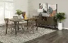 Testa Brown 5 Piece Dining Room Set with Windsor Chairs
