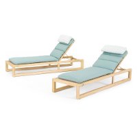 Spa Blue Chaise Lounges - Benson-2