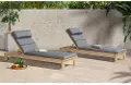 Charcoal Gray Chaise Lounger - Kooper