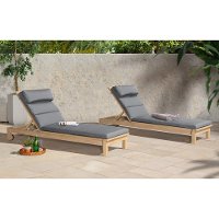 Charcoal Gray Chaise Lounger - Kooper-1