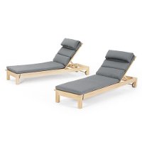 Charcoal Gray Chaise Lounger - Kooper-2