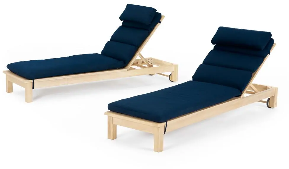 Navy Blue Chaise Lounger - Kooper-2