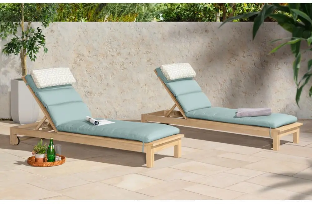 Spa Blue Chaise Lounger - Kooper-1