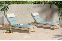 Spa Blue Chaise Lounger - Kooper
