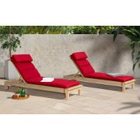 Sunset Red Patio Chaise Lounge - Kooper