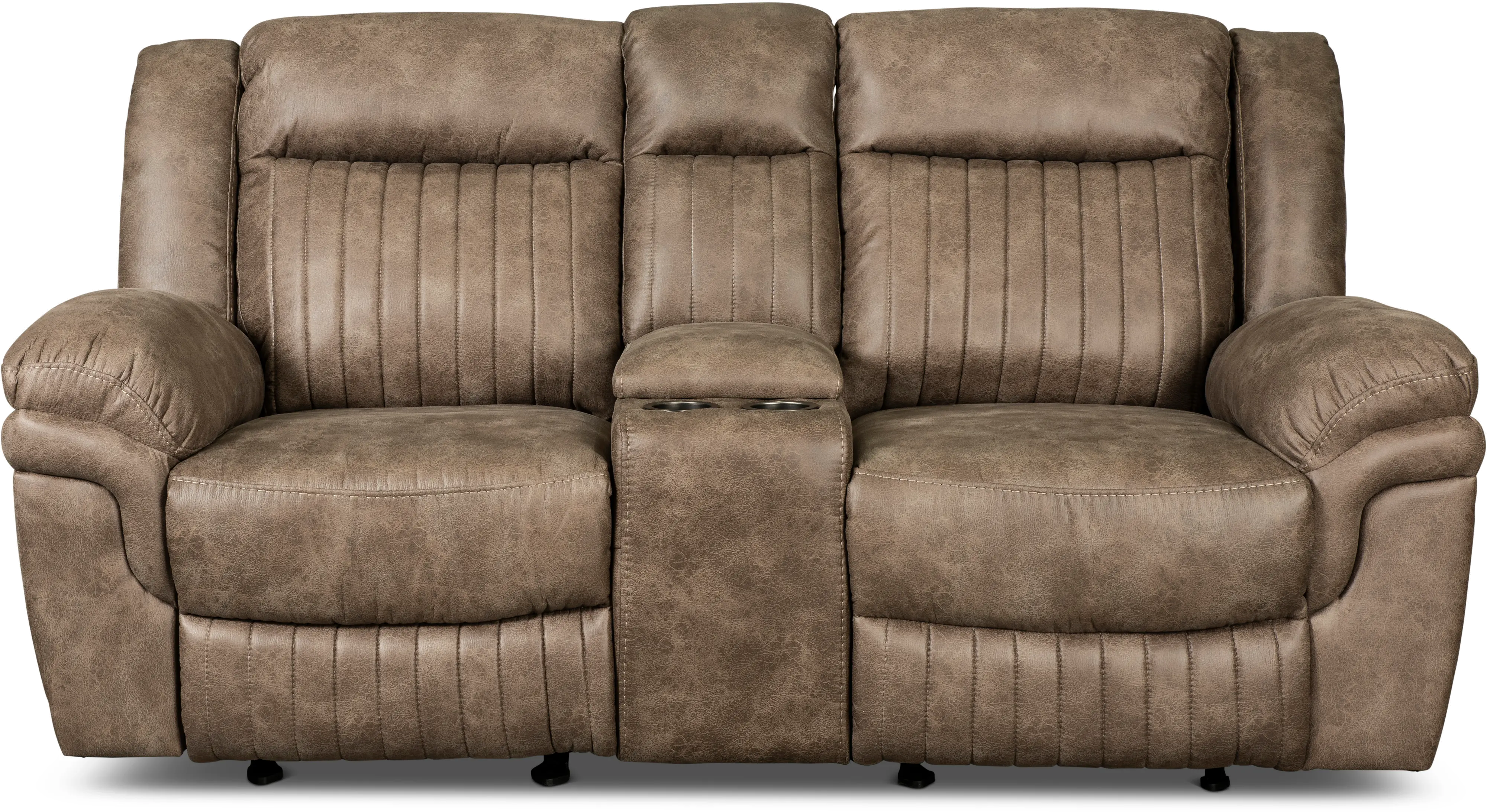Tumbleweed Light Brown Gliding Reclining Loveseat-3
