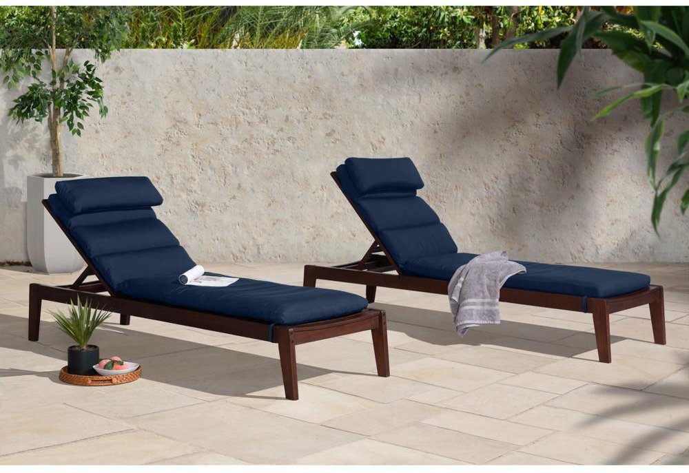 Navy Blue Chaise Lounges - Vaughn-1