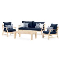 Navy Blue 4 Piece Sofa Patio Set - Kooper-2