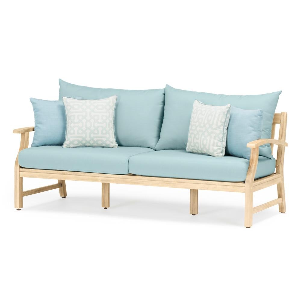 Spa Blue 4 Piece Sofa Patio Set - Kooper-3
