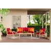 OP-AWSS4-KPR-SUN-K Sunset Red 4 Piece Sofa Patio Set - Kooper