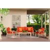 OP-AWSS4-KPR-TKA-K Tikka Orange 4 Piece Sofa Patio Set - Kooper