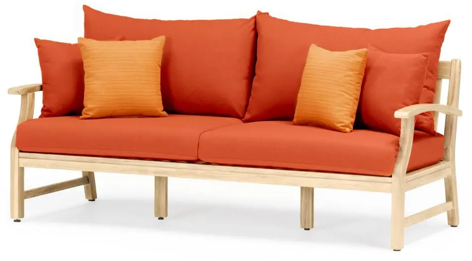 Tikka Orange 4 Piece Sofa Patio Set - Kooper-4
