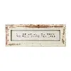 As For Me and My House Distressed Cream Glass Wall Plaque