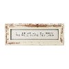 As For Me and My House Distressed Cream Glass Wall Plaque