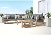 6 Piece Patio Sectional Set with Coffee Table - Kooper