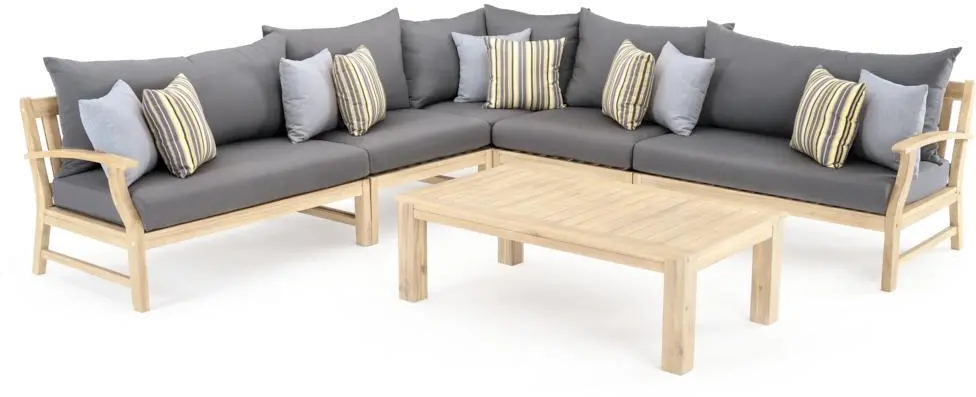 6 Piece Patio Sectional Set with Coffee Table - Kooper-2