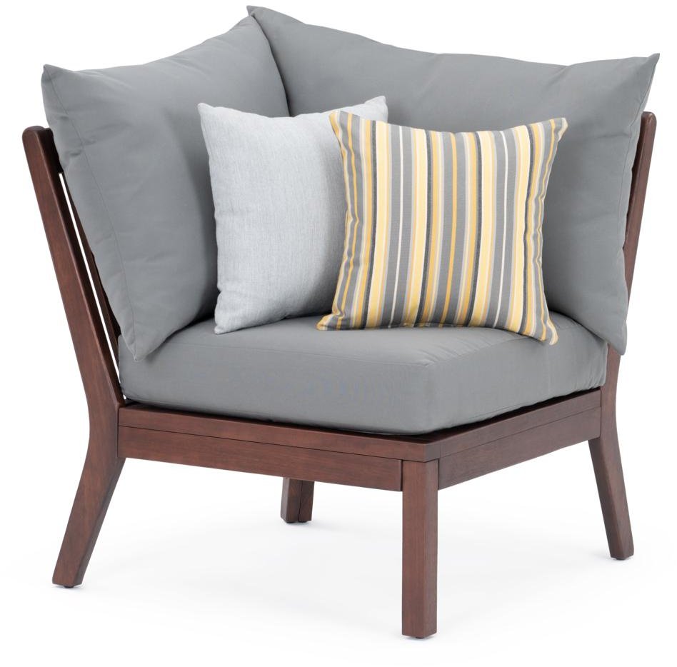 6 Piece Patio Sectional with Coffee Table - Charcoal Gray-3
