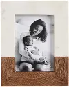 White Marble and Brown Mango Wood Picture Frame