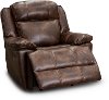 Grandeur Chocolate Brown Power Recliner with Power Headrest