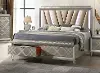 Clearance Radiant Platinum Queen Storage Bed