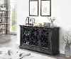 Clearance Gates Black 3 Door Credenza