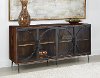 Wood and Iron 4 Door Sideboard - Jadu