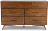Robin Mid-Century Modern Brown Dresser