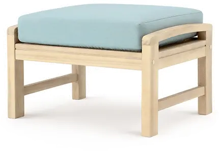 Modern 7 Piece Sofa and Club Chair Patio Set - Spa Blue-5