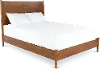 Robin Mid-Century Modern Brown Queen Platform Bed