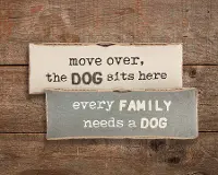 Assorted Gray or Cream Funny Dog Long Gusset Pillow