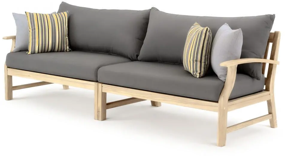 Gray 8 Piece Patio Set with Sofa-3