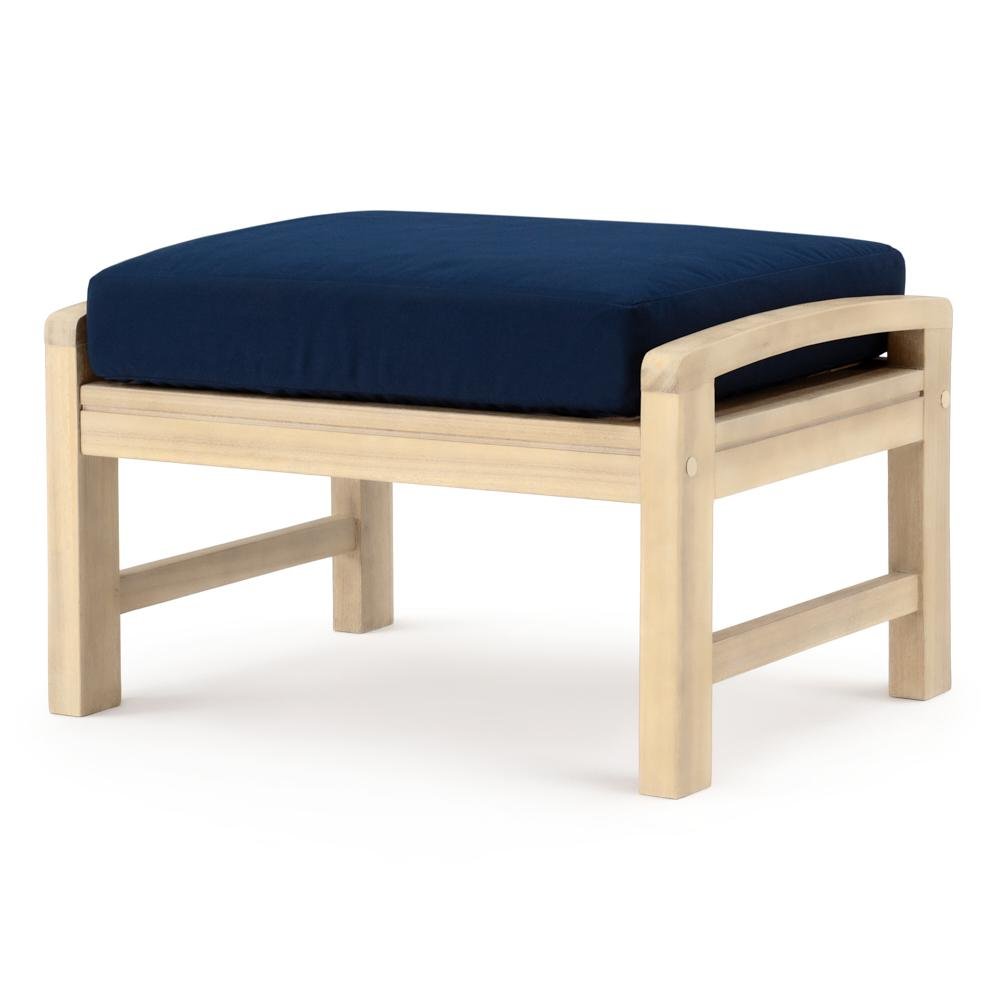 Modern 8 Piece Patio Set with Sofa - Navy Blue-5