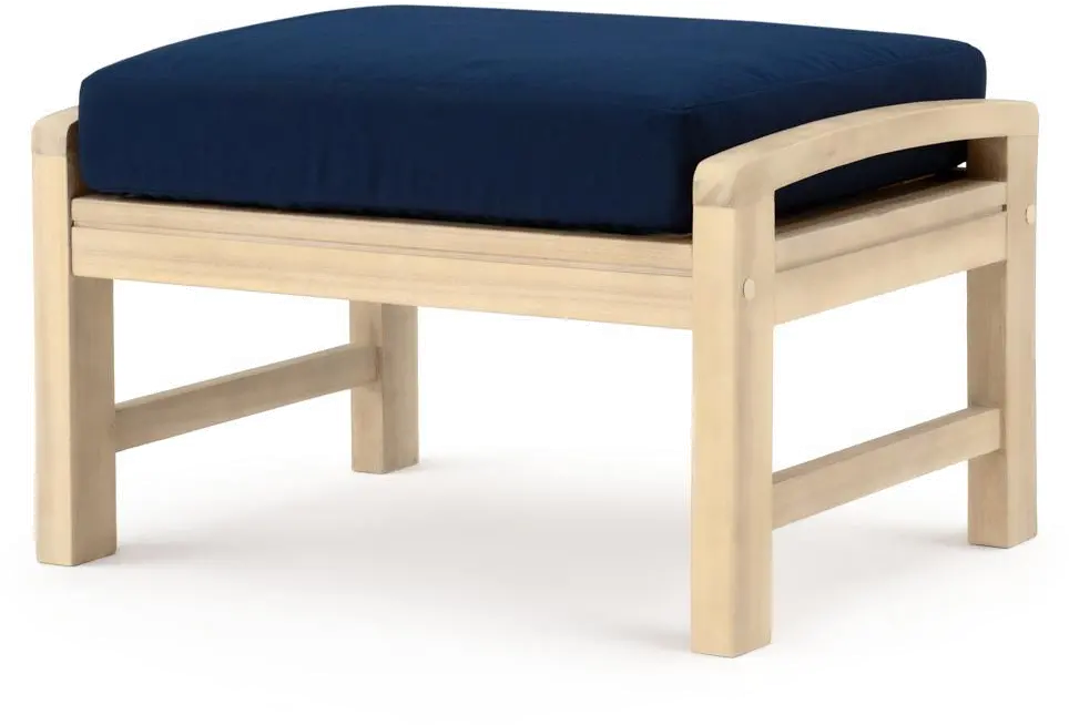 Modern 8 Piece Patio Set with Sofa - Navy Blue-5