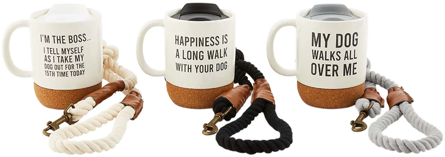 Assorted Dog Mug and Leash Set-1