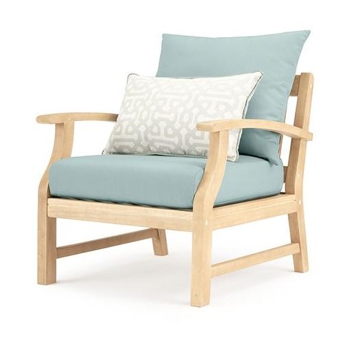 Modern 8 Piece Patio Set with Sofa - Spa Blue-4