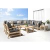 OP-AWSS9-KPR-CHR-K Charcoal Gray 9 Piece Patio Chat Set - Kooper