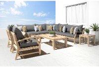 Charcoal Gray 9 Piece Patio Chat Set - Kooper-1