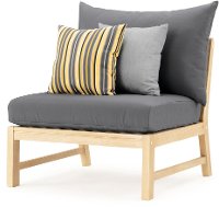 Charcoal Gray 9 Piece Patio Chat Set - Kooper-5