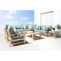 Spa Blue 9 Piece Patio Chat Set - Kooper
