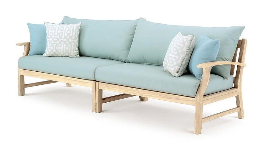 Spa Blue 9 Piece Patio Chat Set - Kooper-3