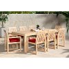 OP-AWTS9-BEN-SUN-K Contemporary 9 Piece Dining Set - Sunset Red