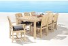 OP-AWTS9-KPR-CHR-K Traditional 9 Piece Patio Dining Set - Charcoal Gray
