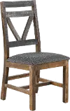 Loft Rustic Pine Dining Room Chair