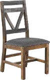 Loft Rustic Pine Dining Room Chair