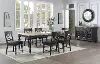 Clearance Waters Edge Dark Gray 5 Piece Dining Room Set