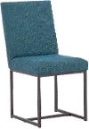 Carson Teal Blue Upholstered Dining Chair