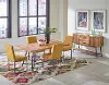 Carson Walnut and Yellow 5 Piece Dining Room Set